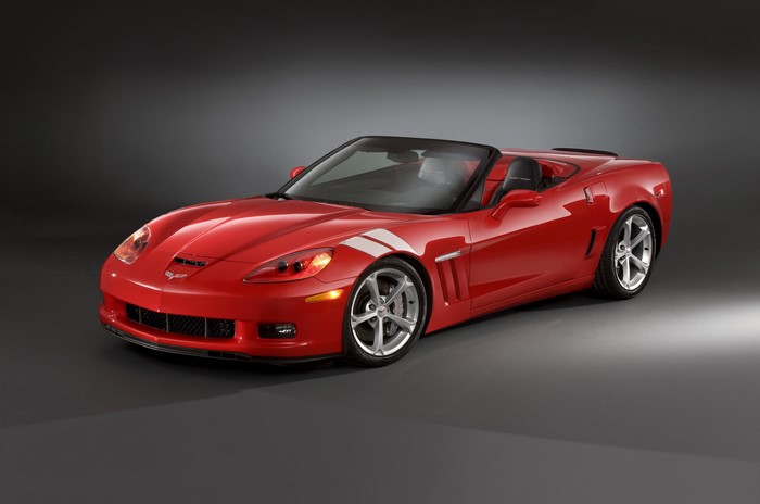 Red 2010 Chevrolet Corvette C6 Grand Sport Convertible