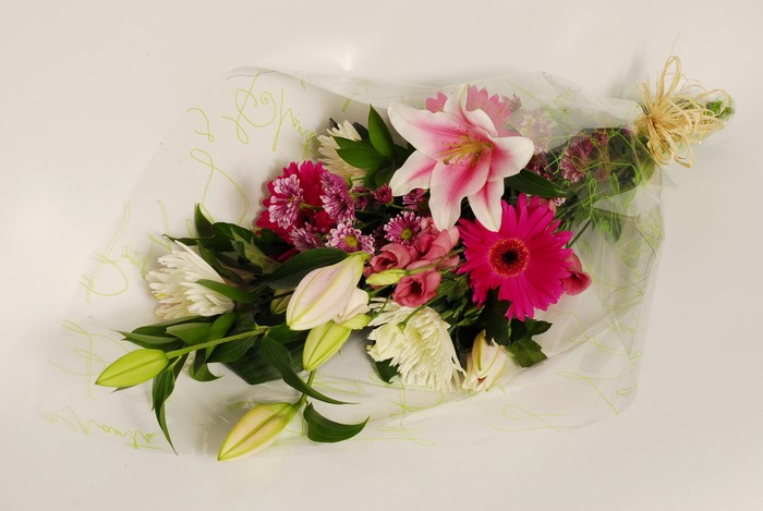 Bouquet of Lilies and Gerbera Daisies