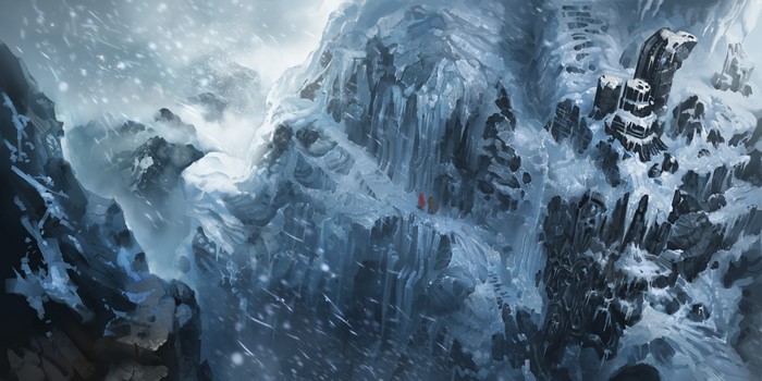 4K The World of Legend Mountains Snow