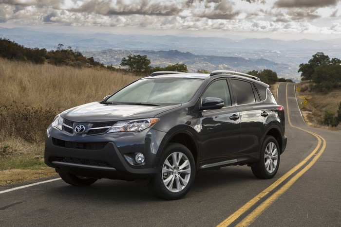 2013 Toyota RAV4 on a winding road