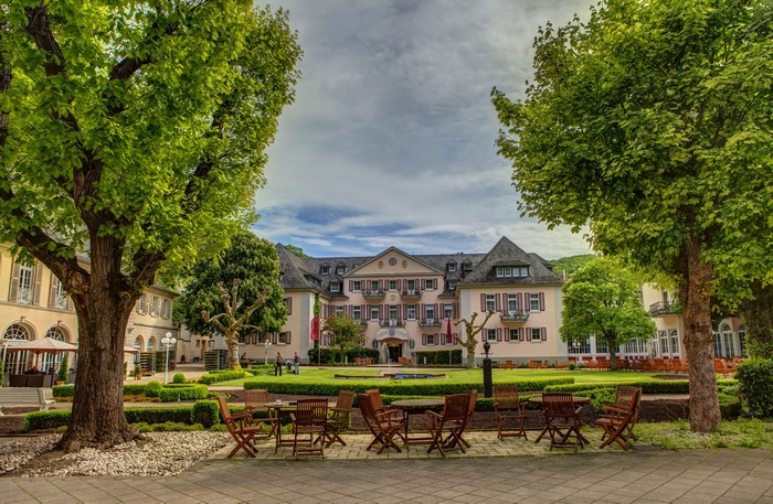 Hotel in Bad Bertrich, Germany with Trees and Chairs