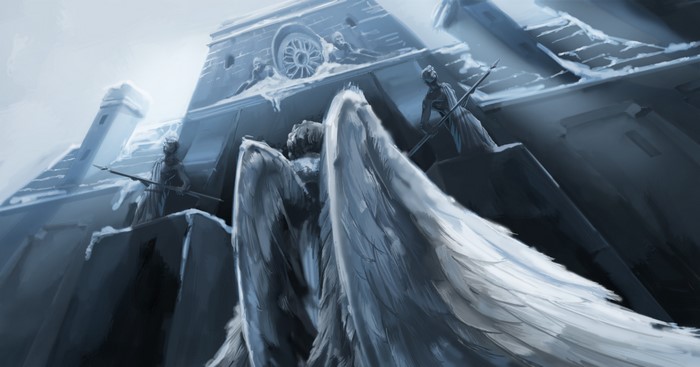 Painting Art of Angels with Wings