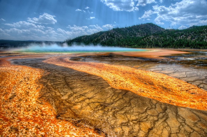 Grand Prismatic Spring, Yellowstone National Park, USA