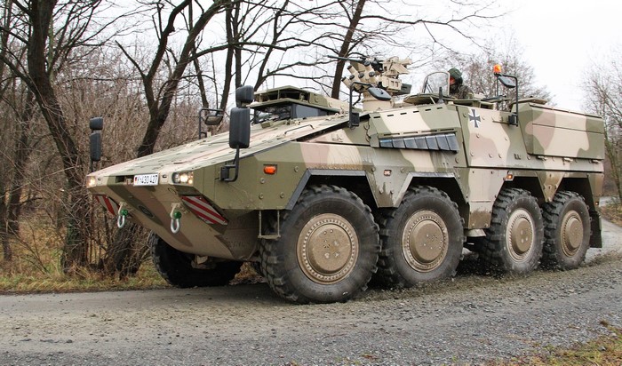 4K GTK Boxer APC in forest