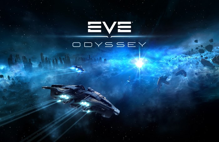EVE Odyssey spaceships in nebula