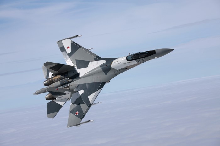 Su-35 fighter jet in flight
