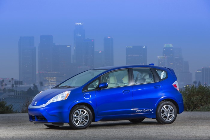 Blue 2013 Honda Fit EV