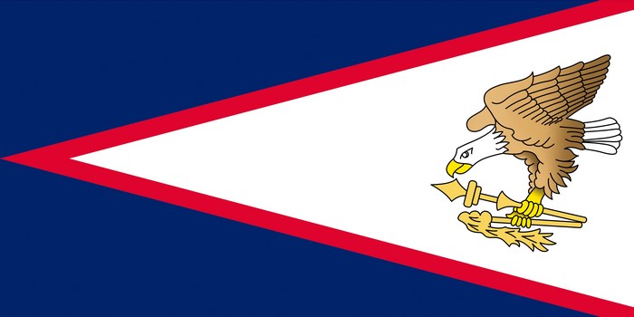 Flag of American Samoa with Eagle