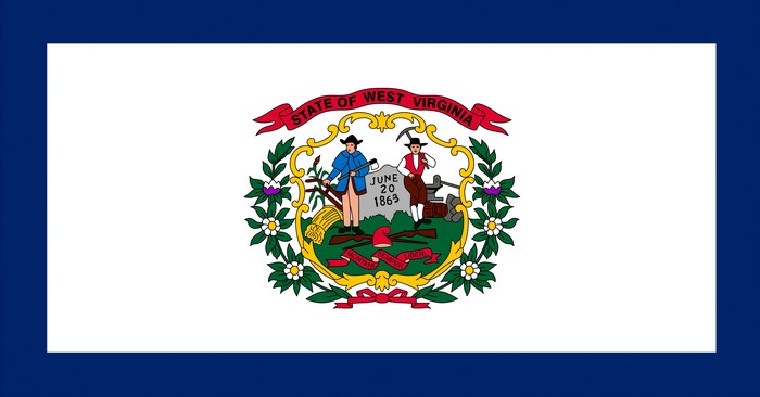 Flag of West Virginia, USA