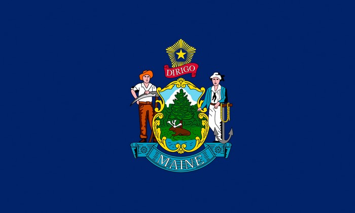 Flag of Maine USA