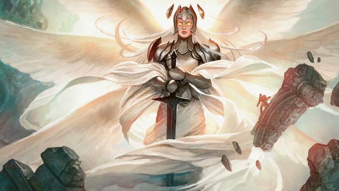 Angel Warrior with Sword from Magic: The Gathering