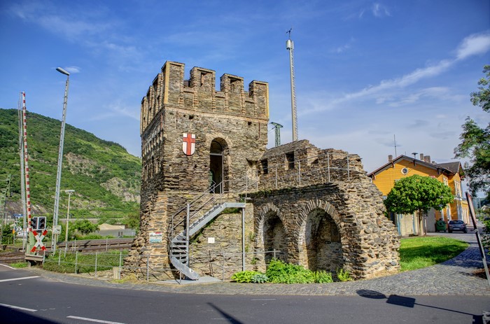 Castle tower in Oberwesel, Germany