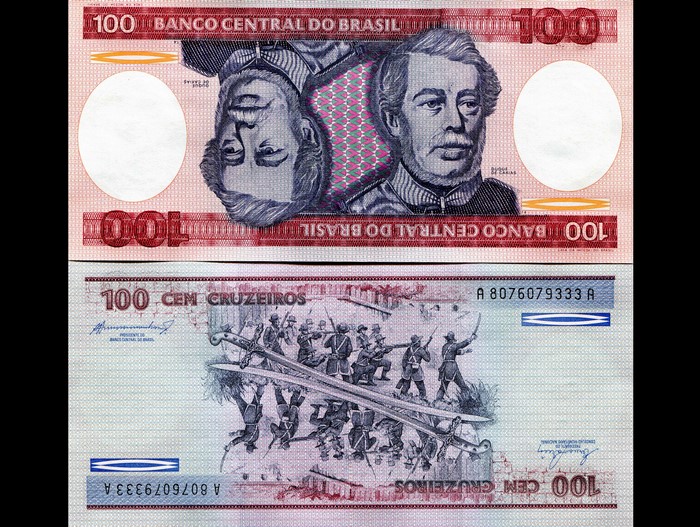 100 Cruzeiro Banknote from Brazil