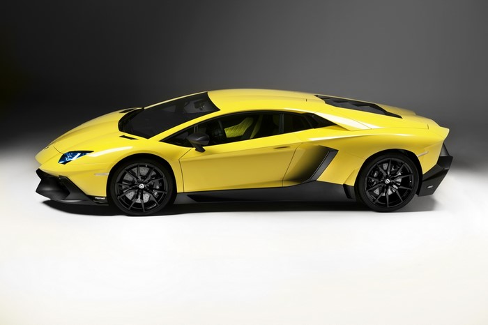 Yellow 2013 Lamborghini Aventador LP 720-4 50 Anniversario