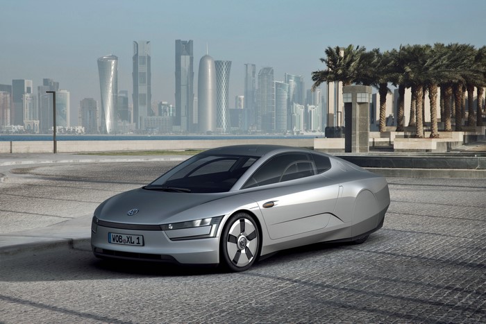 Volkswagen XL1 concept car in Doha