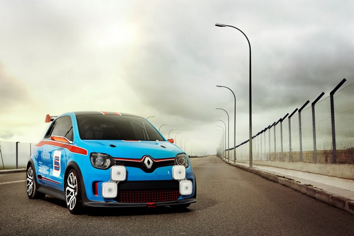 Renault TwinRun concept car on a road