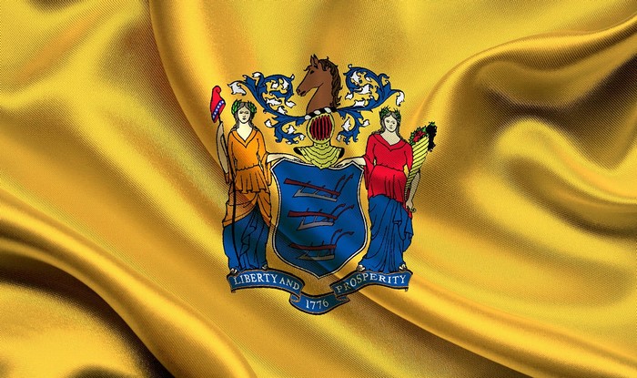 Flag of New Jersey with Coat of Arms