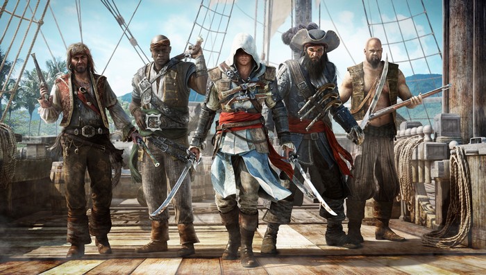 Assassin's Creed 4 Black Flag Pirates on a Ship