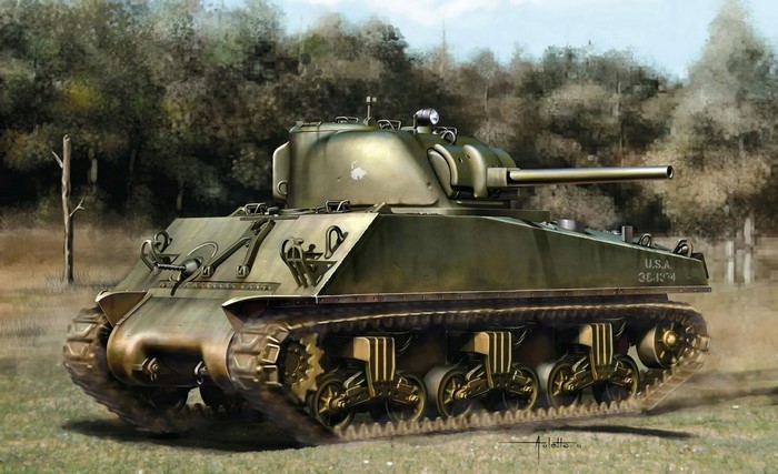 M4A3 Sherman Tank Painting