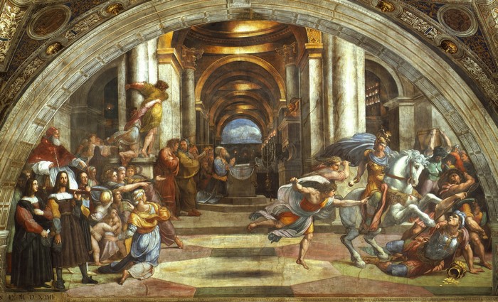 The Expulsion of Heliodorus from the Temple by Raphael