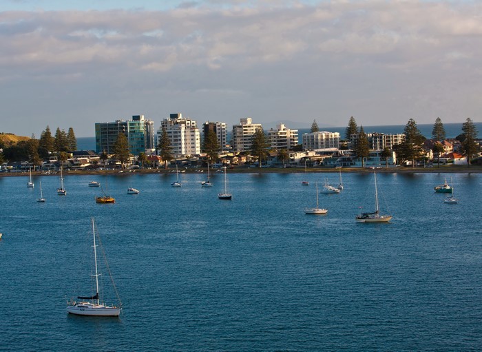 Boats in Tauranga Harbour, New Zealand