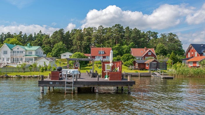 4K Vaxholm Sweden Marinas
