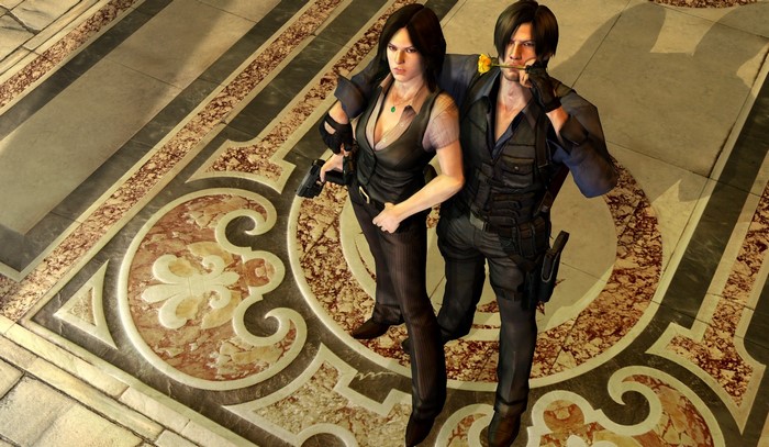 Helena Harper and Leon S. Kennedy from Resident Evil 6