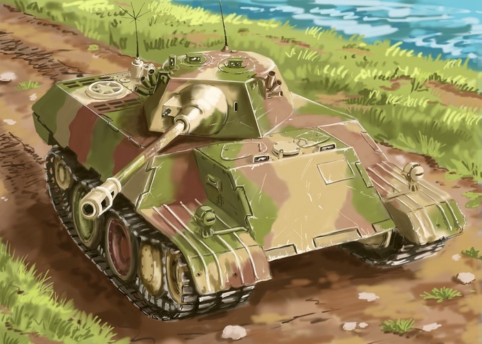 VK 1602 Leopard tank painting