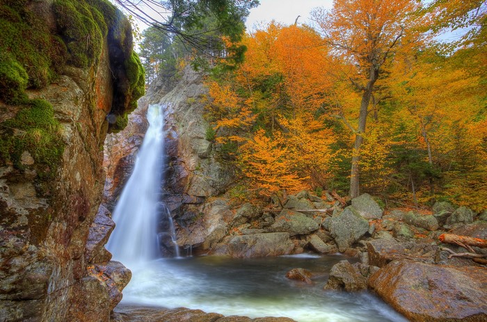 Glen Ellis Waterfall in Autumn, New Hampshire