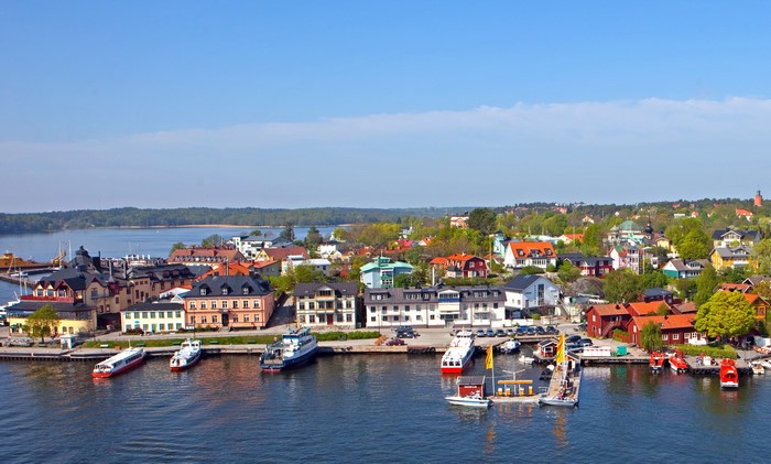 Vaxholm, Sweden: Coastal Town with Marinas and Boats