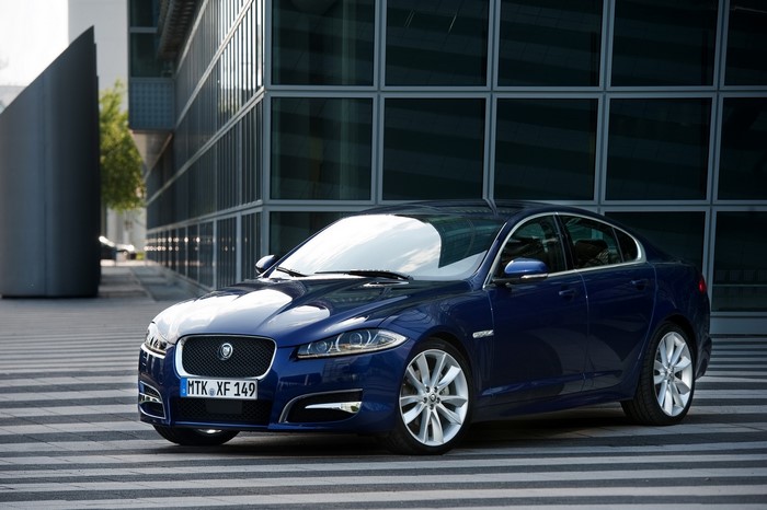 Blue 2011 Jaguar XF Sedan