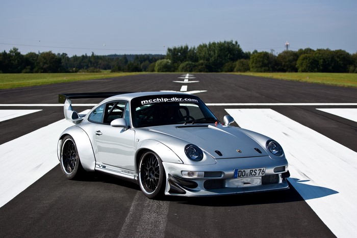 Silver Porsche 911 993 GT2 by Mcchip-dkr