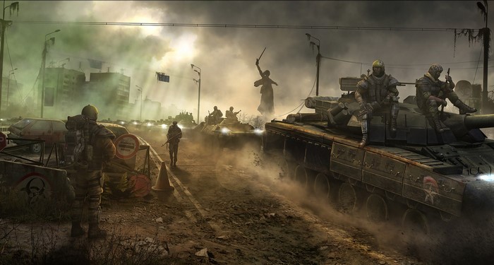 Survarium Apocalypse with Tanks and Soldiers