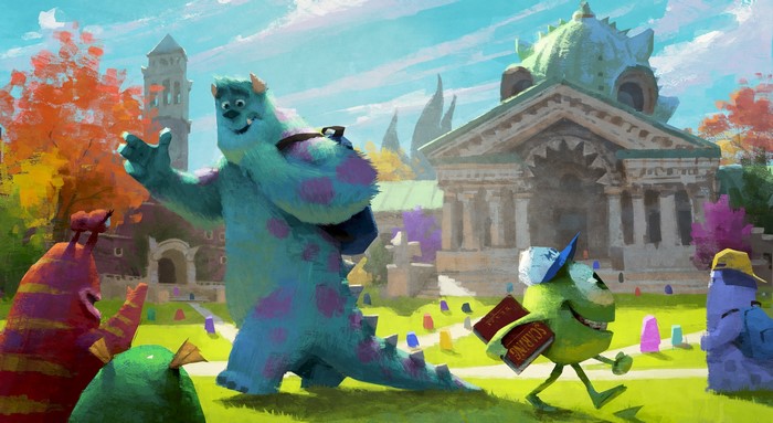 Monsters University painting art