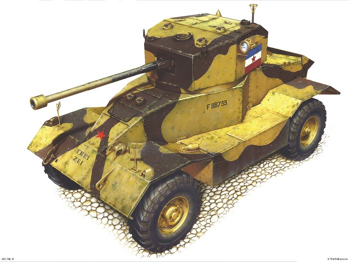 AEC Mk. II armored car painting
