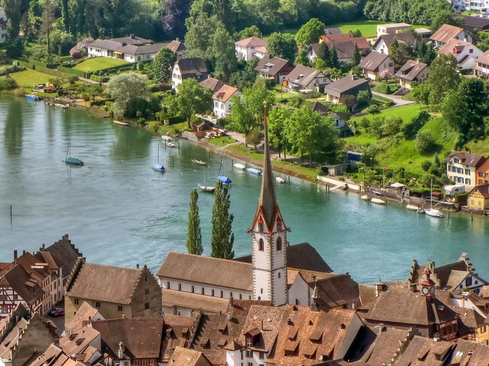 Stein am Rhein, Switzerland from above