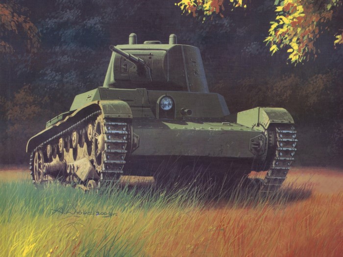 T-26 tank painting