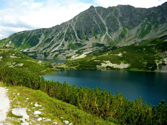 Lake and mountains in Poland