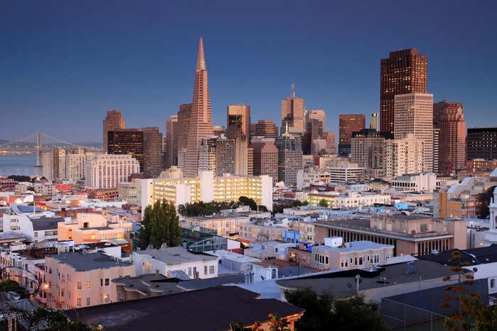 San Francisco Skyline with Transamerica Pyramid