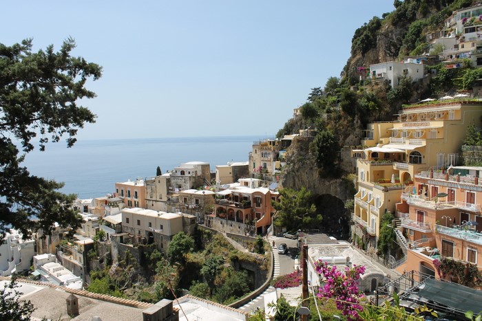 Positano, Italy cliffside village overlooking the sea