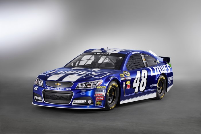 Jimmie Johnson's #48 Lowe's Chevrolet SS NASCAR race car