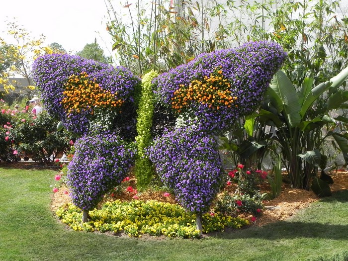 Butterfly topiary at Epcot International Flower and Garden Festival