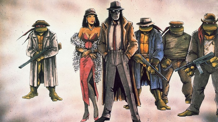 Teenage Mutant Ninja Turtles in Gangster Attire