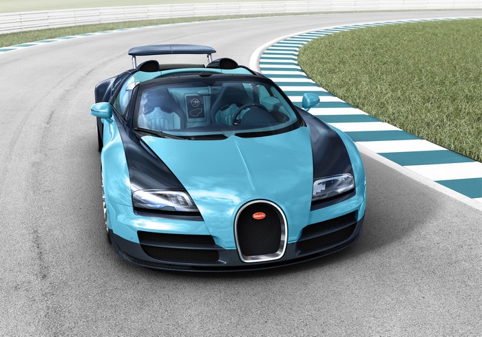 Bugatti Veyron 16.4 Grand Sport Vitesse Legend on a Racetrack