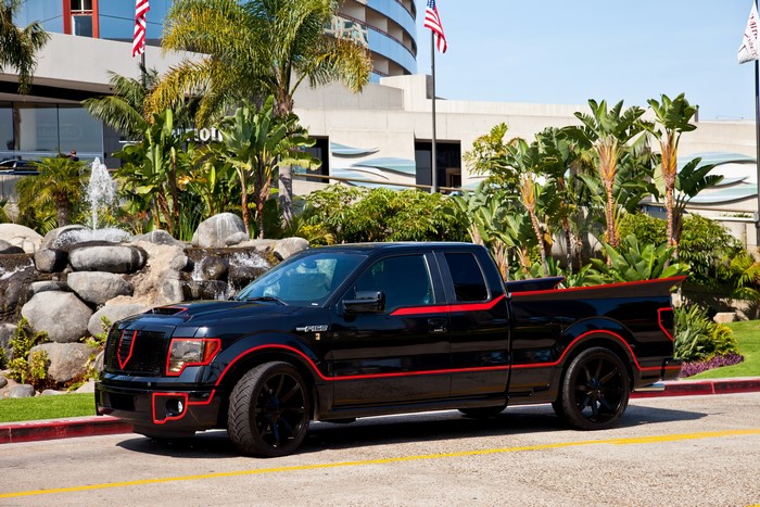 Black 2013 Ford F-150 Crime Fighter truck
