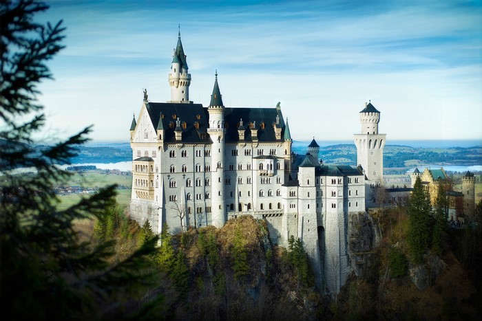 Neuschwanstein Castle in Bavaria, Germany
