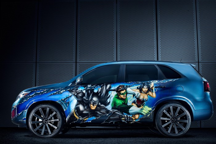 2014 Kia Sorento Justice League car wrap