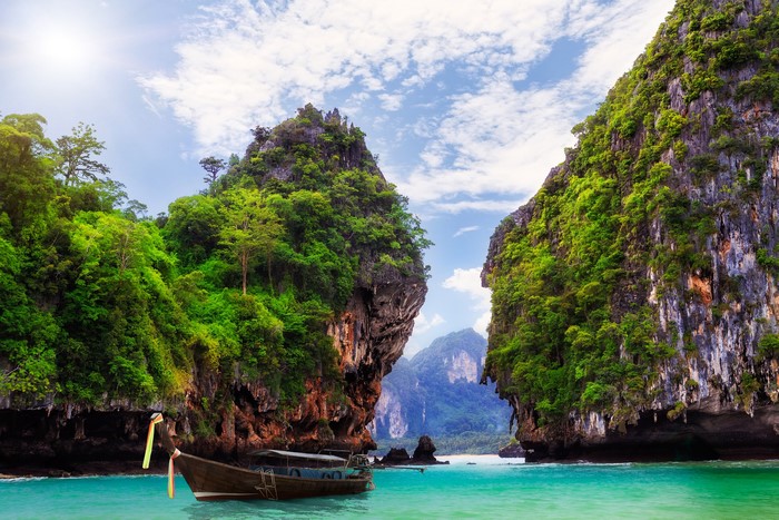 Longtail boat in Ao Nang Krabi, Thailand