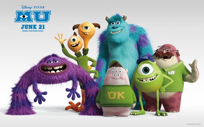 Monsters University characters group shot
