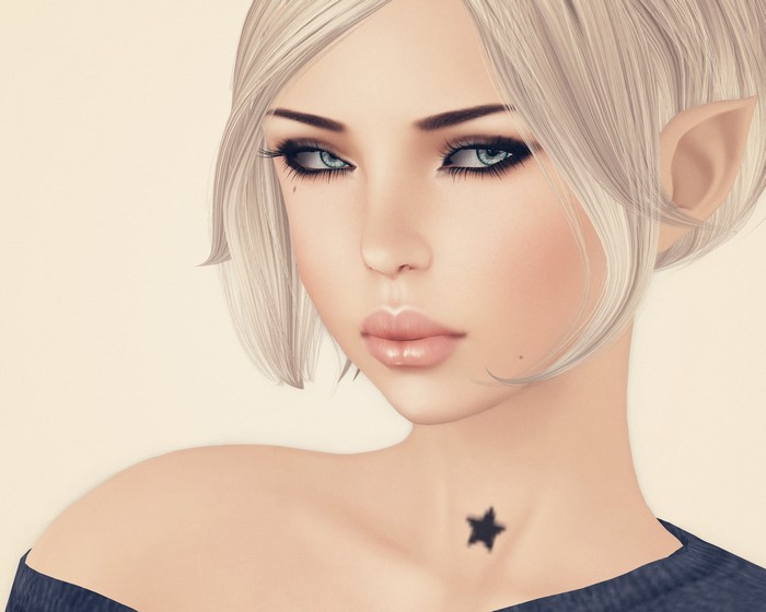 Elves Glance Face Blonde girl